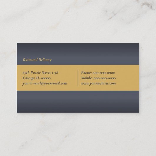 パズルピース名刺 名刺 (裏面)