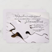 パズルピース招待状 招待状 (正面/裏面)