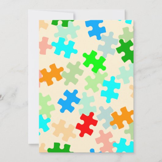 パズルピース招待状 招待状 (正面)
