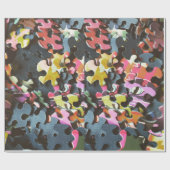 パズルピース誕生日包装紙 ラッピングペーパー (フラット)