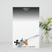 パズルピース&フォーク 便箋 (スタンド正面)