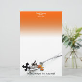 パズルピース&フォーク 便箋 (スタンド正面)