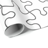 パズルピース(背景色またはイメージの追加) ラッピングペーパー (ロールコーナー)