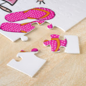 パズルファミリービーチおもしろいタコ ジグソーパズル (側面)