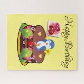 パズルフィッシュペンギンハートハッピーバースデー ジグソーパズル (横)