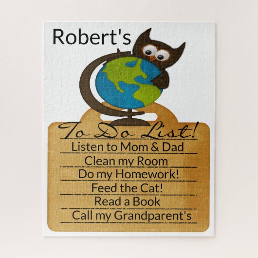 パズルフクロウ・アース・トゥ・リスト！ ジグソーパズル (縦)