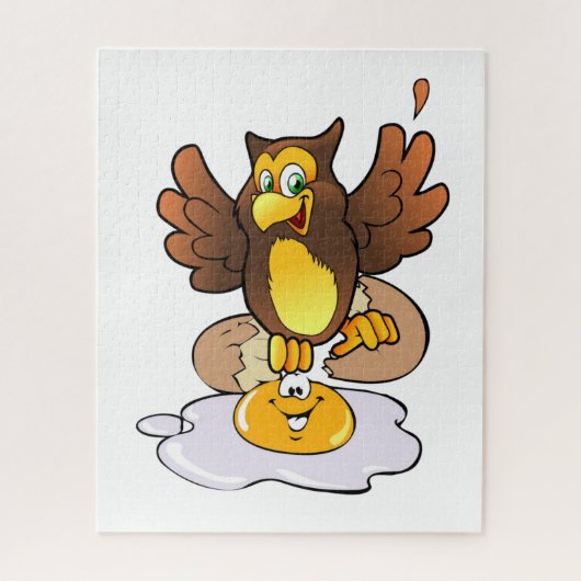 パズルフクロエッグブレックファースト ジグソーパズル (縦)