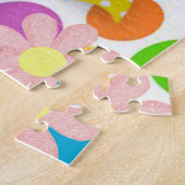 パズルフローラカラフルダック ジグソーパズル (側面)