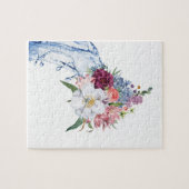 パズルフローラ白い花 ジグソーパズル (横)