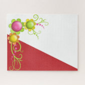 パズルフローラ赤い三角形 ジグソーパズル (横)