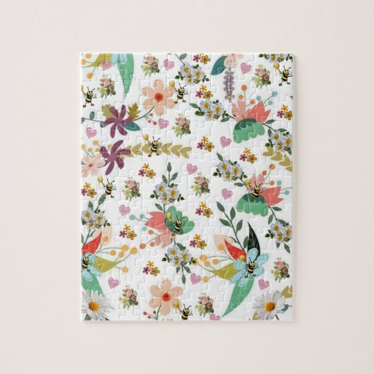 パズルフローラ(昆虫)マルハナバチ ジグソーパズル (縦)