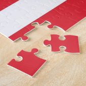 パズルブラックキャットレッド&ホワイトストライプズ ジグソーパズル (側面)