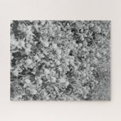 パズルブラック&ホワイトヴィンテージフラワーズプリント ジグソーパズル (横)