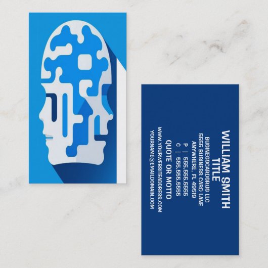パズルブレインアート 名刺 (正面/裏面)