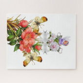 パズルベビーエンジェルスワンズフラワーズフローラ ジグソーパズル (横)