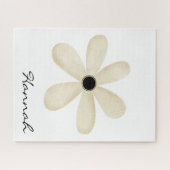 パズルベージュフラワーフローラ ジグソーパズル (横)