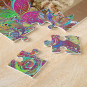 パズルベージュフローラ ビクトリアン ジグソーパズル (側面)