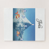 パズルペンギンフィッシュハッピーバレンタイン ジグソーパズル (横)