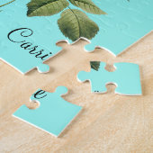 パズルホワイトエンジェルブルーバタフライフローラ ジグソーパズル (側面)