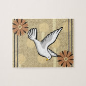 パズルホワイトドーブベージュサークル ジグソーパズル (横)