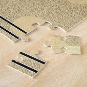 パズルホワイトドーブベージュサークル ジグソーパズル (側面)