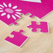 パズルホワイトハートハッピーバレンタインデー ジグソーパズル (側面)