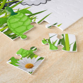 パズルホワイトヒツジフローラグリーンタートルズ ジグソーパズル (側面)