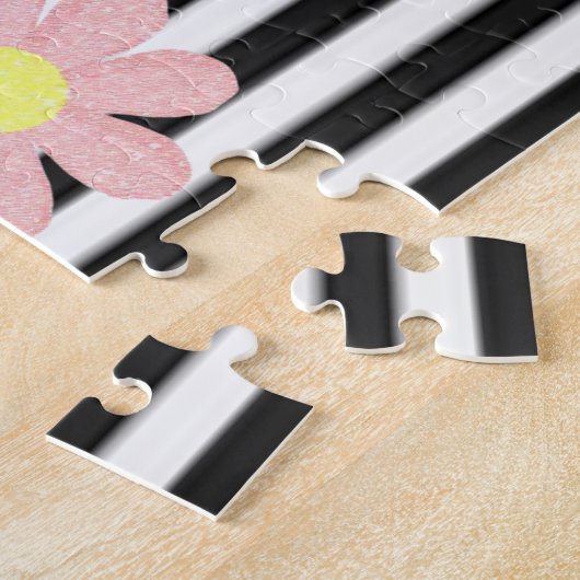 パズルホースフローラ水玉模様 ジグソーパズル (側面)