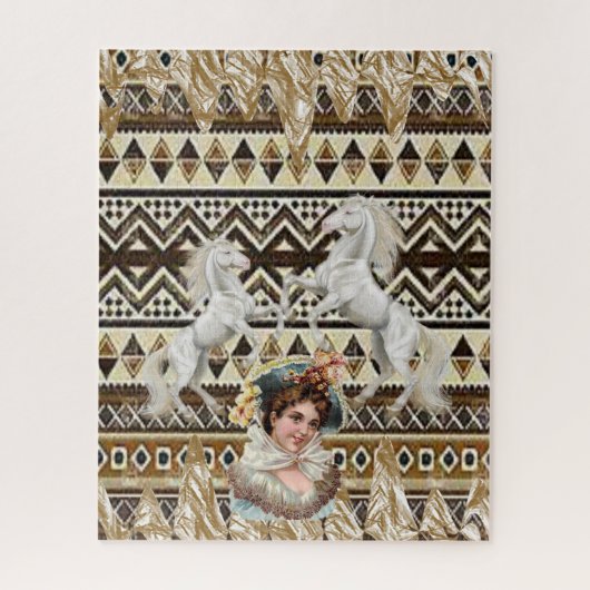 パズルホースフローラ ビクトリアン ジグソーパズル (縦)