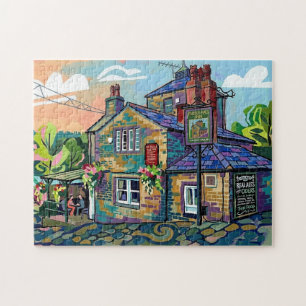 パズルホールイン Sowerby Bridge アートプリント ジグソーパズル