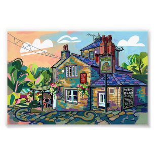 パズルホールイン Sowerby Bridge アートプリント フォトプリント