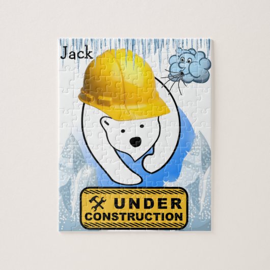 パズルポーラベア建築雲 ジグソーパズル (縦)