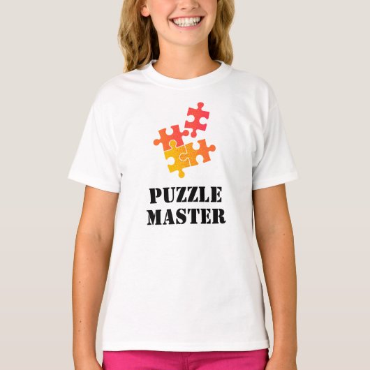 パズルマスター ジグソーパズル愛好家 楽しい名言 Tシャツ (正面)