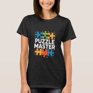 パズルマスター・ジグソーパズル愛好家 Tシャツ