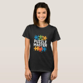 パズルマスター・ジグソーパズル愛好家 Tシャツ (正面フル)