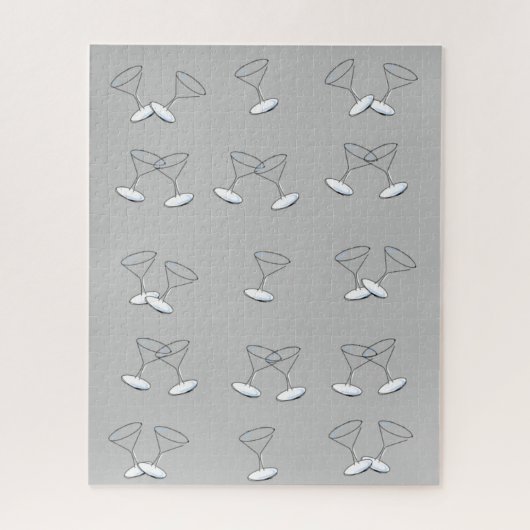 パズルマルチニグラスグレー ジグソーパズル (縦)