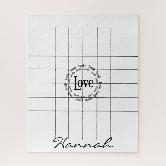 パズルラブブラックライン ジグソーパズル (縦)