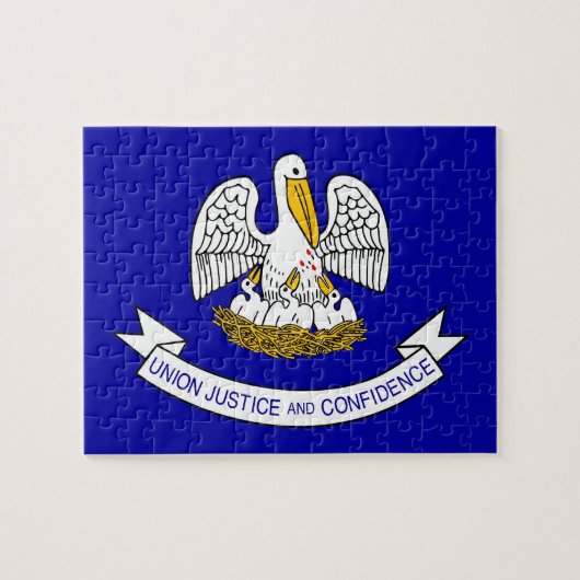 パズルルイジアナ州旗州 ジグソーパズル (横)