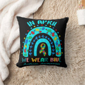 パズルレインボーインプリーツウェー衣服ブルーオティスアワーン クッション (ブランケット)