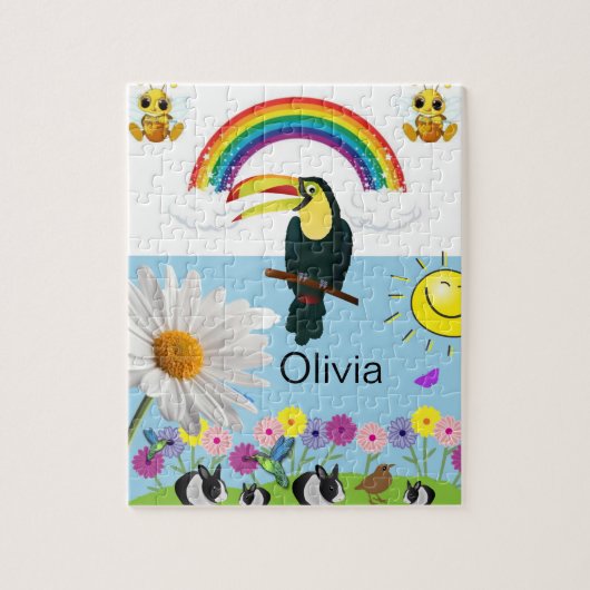 パズルレインボーパロツラビットサンフローラ ジグソーパズル (縦)