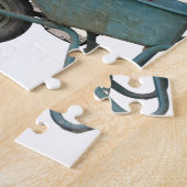 パズルレインボーヤギ赤いハート ジグソーパズル (側面)