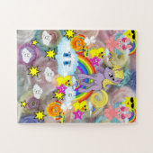 パズルレインボーユニコーンボーイカー ジグソーパズル (横)