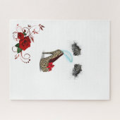 パズルレオパードバラフローラ ジグソーパズル (横)