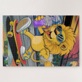 パズルレオン・マーク2、彼のスケートボード。 ジグソーパズル (横)