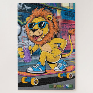 パズルレオン・マーク、彼のスケートボード上。 ジグソーパズル