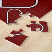 パズルレッドホワイトハート ジグソーパズル (側面)