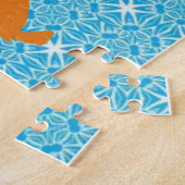 パズルレトロ女性食犬 ジグソーパズル (側面)