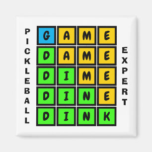 パズルワードゲームDINKピックボール マグネット