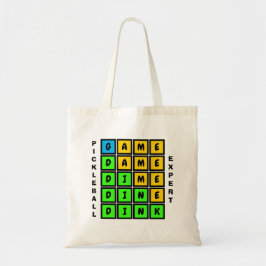 パズルワードゲームDINKピックルボール トートバッグ