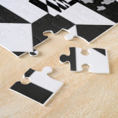 パズルヴィンテージガールドッグキャットフローラ車 ジグソーパズル (側面)